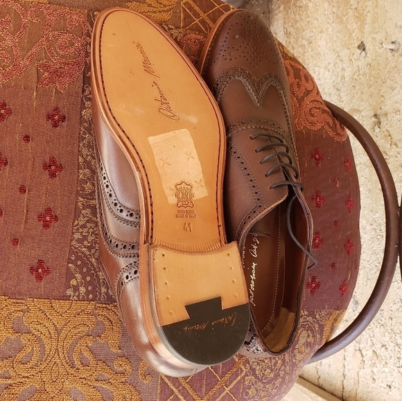 Antonio‎ Maurizi Wingtip NERO Leather Brogue Oxford main image 2